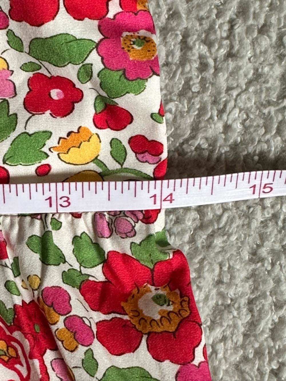 For Love & Lemons Auden Puff Sleeve Floral Mini Dress in Red, NWOT, Size M - Picture 8 of 9